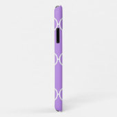 Paarse Latticework, Quatrefoil, Marokkaanse Trelli Case-Mate iPhone Case (Achterkant/rechts)