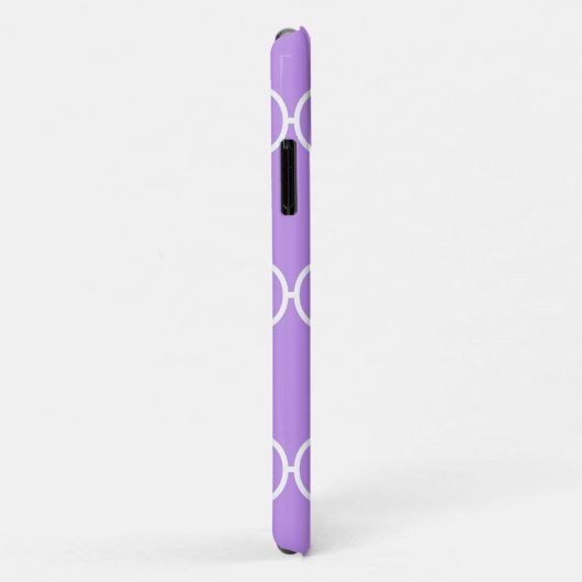 Paarse Latticework, Quatrefoil, Marokkaanse Trelli Case-Mate iPhone Case (Achterkant/rechts)