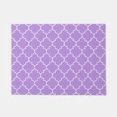 Paarse Latticework, Quatrefoil, Marokkaanse Trelli Deurmat (Voorkant)
