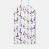 Paarse Lavendel Antiek Lijst Verjaardag Dank u Cadeaulabel (Achterkant)