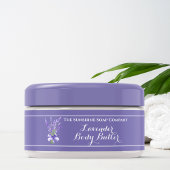 Paarse Lavendel Body Butter potje label 1 x 7.25 Adreslabel Wikkel