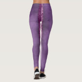  Paarse lavendel Colour Gradient Girls Vrouwen Leggings (Achterkant)