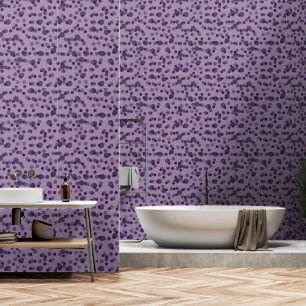 paarse, lavendel en druif stippen behang