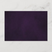 Paarse Lavendel Floral Boho trouwgegevens kaart (Achterkant)