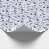 Paarse Lavendel Floral Vrijgezellenfeest Cadeaupapier (Hoek)