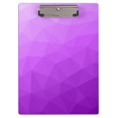 Paarse lavendel gradiënt geometrisch mesh patroon klembord (Voorkant)