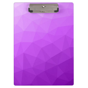 Paarse lavendel gradiënt geometrisch mesh patroon klembord