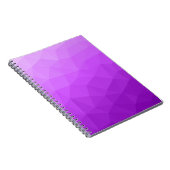 Paarse lavendel gradiënt geometrisch mesh patroon notitieboek (Rechterzijde)