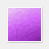 Paarse lavendel gradiënt geometrisch mesh patroon servet (Voorkant)
