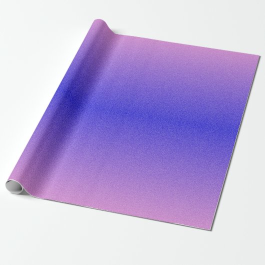 Paarse Lavendel Gradient Verpakkingsdocument Cadeaupapier (Uitgerold)