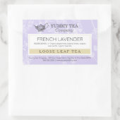 Paarse Lavendel - Losse Leaf Tea Label Sticker (Tas)