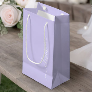 Paarse Lavendel Moderne Script Meisjesachtige Mono Klein Cadeauzakje