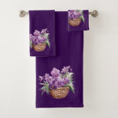 Paarse lavendel orchidee handdoek set (Insitu)