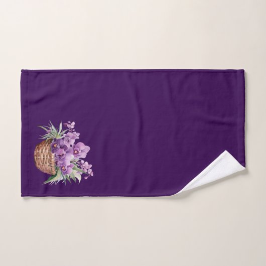 Paarse lavendel orchidee handdoek set (Handdoek)