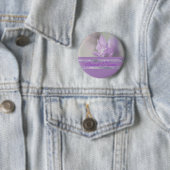 Paarse lavendel | Personaliseren Ronde Button 5,7 Cm (In situ)