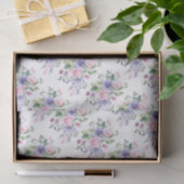 Paarse lavendel roze bloemen bruiloft tissuepapier (Geschenk)