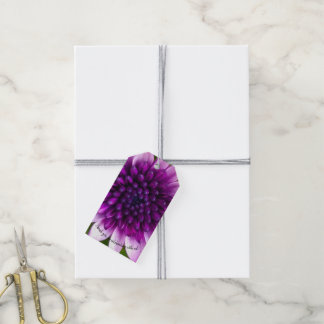 Paarse lavendel schaduwbloemen cadeaulabel