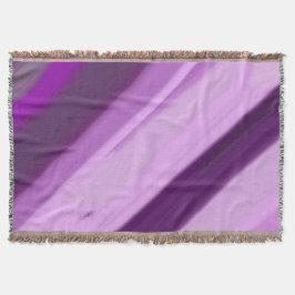 Paarse Lavendel Strepen Deken