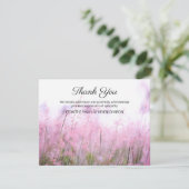 Paarse lavendel tuin begrafenis dank u nota Kaart (Staand voorkant)