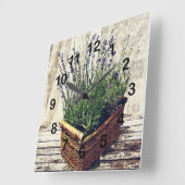 paarse lavendel vierkante klok (Hoek)