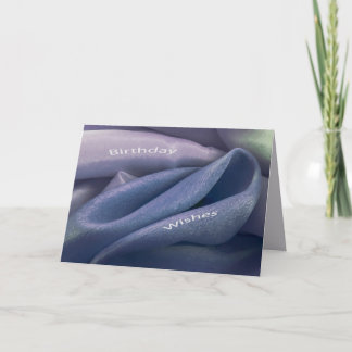 Paarse lavendel violette stof elegante kaart