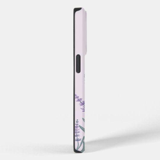 Paarse Lavendel Waterverf Bloemen Case-Mate iPhone Case (Achterkant / Rechts)