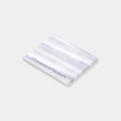 Paarse lavendel witte strepen post-it® notes (Schuin)