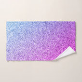 Paarse lavendelblauwe faux glitter schittert bad handdoek (Handdoek)