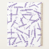 Paarse Lavendelbloemen _ Floral Pattern Script Planner (Achterkant)