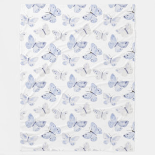 Paarse lavendelvlinders fleece deken