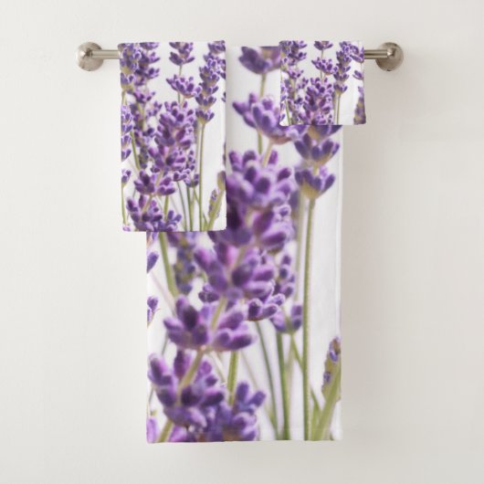 Paarse lavender #1 #decor #art bad handdoek (Insitu)