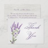 Paarse lavender bloemen Weddenschap Kaart (Voorkant / Achterkant)