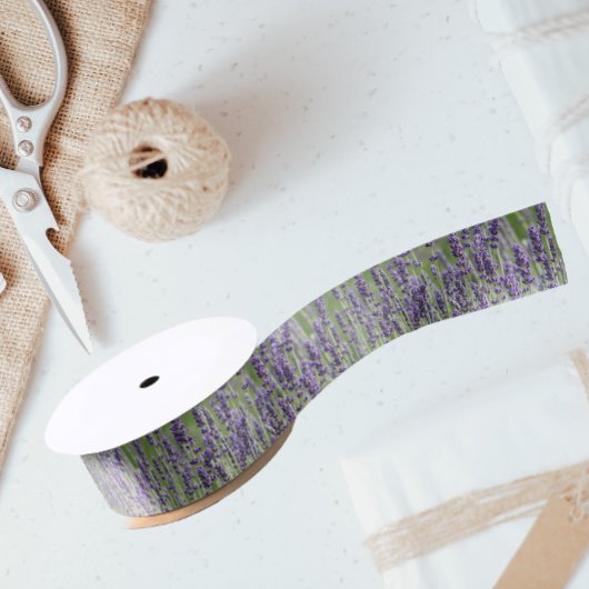 Paarse lavender Blooms Floral Lint