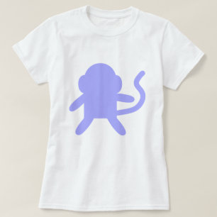 Paarse Lavender Monkey Monkee Aangepast T-shirt