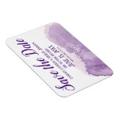 Paarse lavender Save the Date Wedding Magneet (Rechterzijde)
