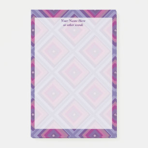 paarse lavender velden diamantpatroon kunst post-it® notes