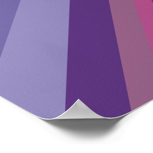 paarse lavender velden diamantpatroon kunst poster (Hoek)