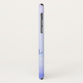 Paarse Lavender Waterverf Cute Initiaal Naam Case-Mate iPhone Case (Achterkant/links)