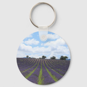 Paarse lavendervelden bij Sault Sleutelhanger