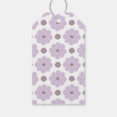 Paarse lavenderventilator Hartelijk dank voor Labe Cadeaulabel (Achterkant)