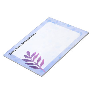 Paarse Leaf Daily Gratitude-laptop Notitieblok