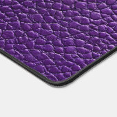 Paarse lederen patroon bureaumat (Hoek)