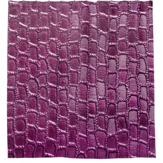 Paarse ledertextuur douchegordijn (Voorkant)