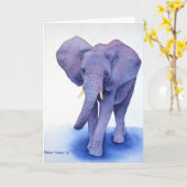 Paarse leesbriefkaart kaart (Gele Bloem)