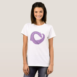 Paarse leeuwerik t-shirt
