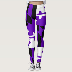 Paarse Leggings van de vlag van Maryland