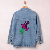 Paarse lelies denim jacket (Hangar)