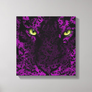 Paarse leopard Animal Print Art