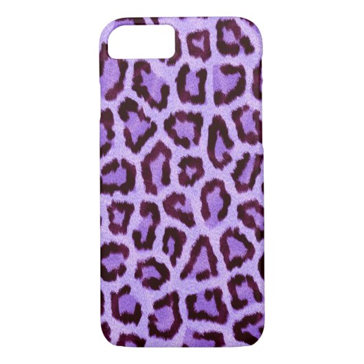 Paarse leopard Case-Mate iPhone case (Achterkant)