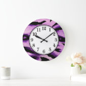 Paarse leopard grote klok (Huis)